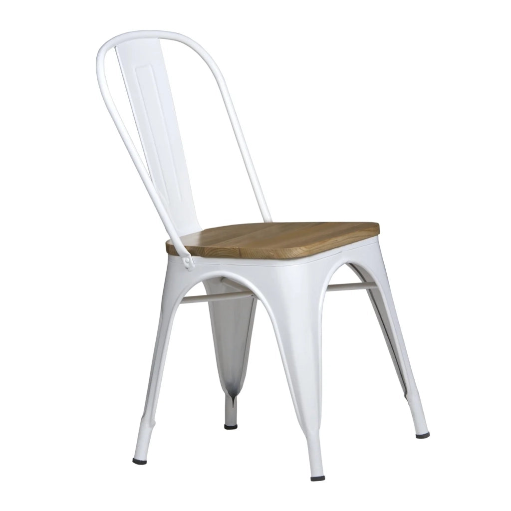 LÚZETE - SEDIA IN LEGNO BIANCA JOSEPHINE