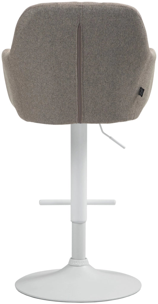 Barhocker Natoma Stoff weiЯ