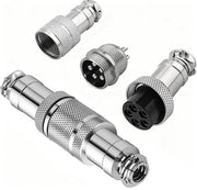 Connettore a 5 pin per aviazione GX12 2pz - Connettori metallici per diverse applicazioni