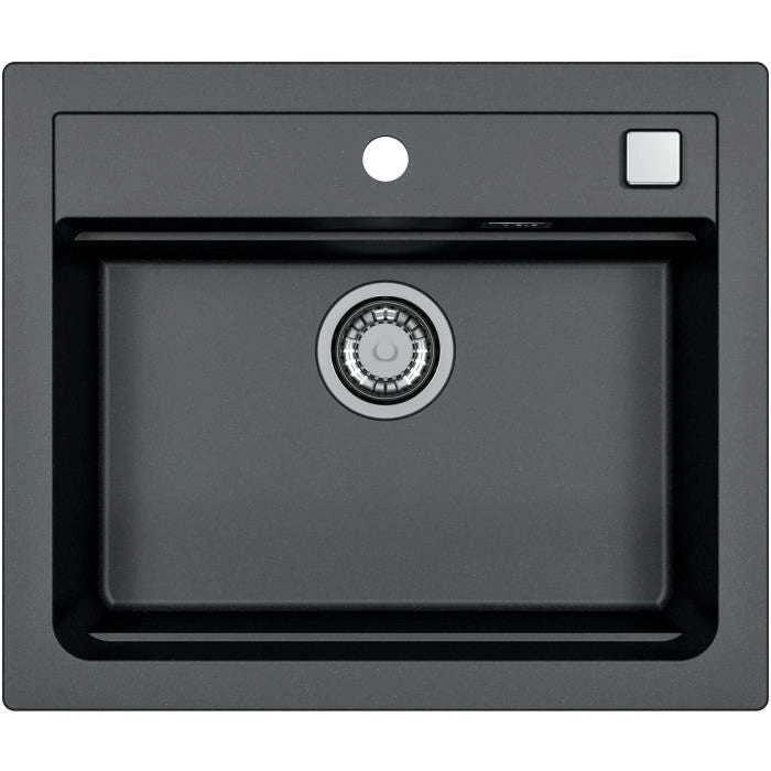 Lavello da incasso - Granito - Nero - 1 vasca - 59 x 50 cm - ATROX - STRADOUR