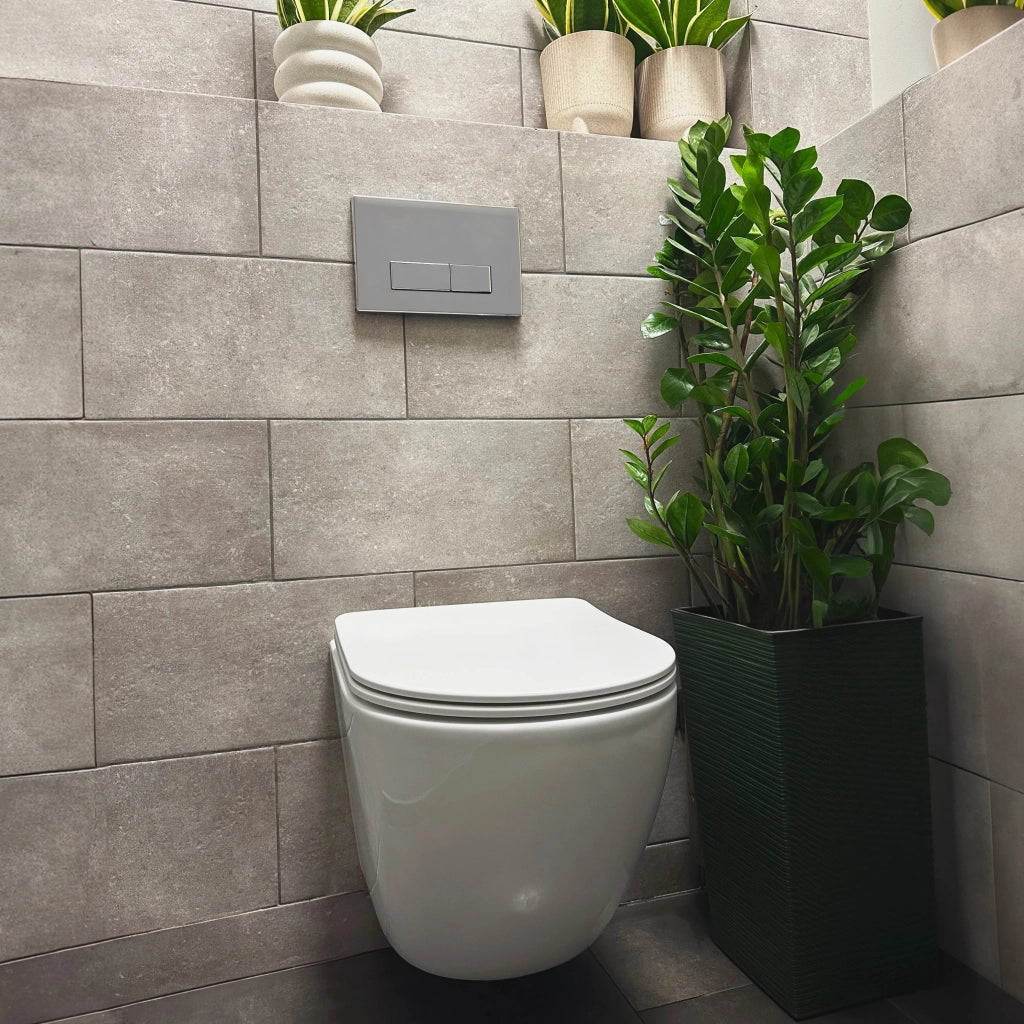 Vaso Wc Sospeso Rea Carlo Mini Tornado Rimless Flat N