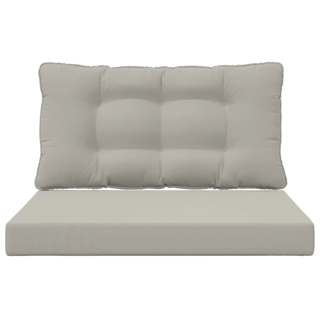 Cuscino per divano da esterno 2 pcs Grigio Poliestere