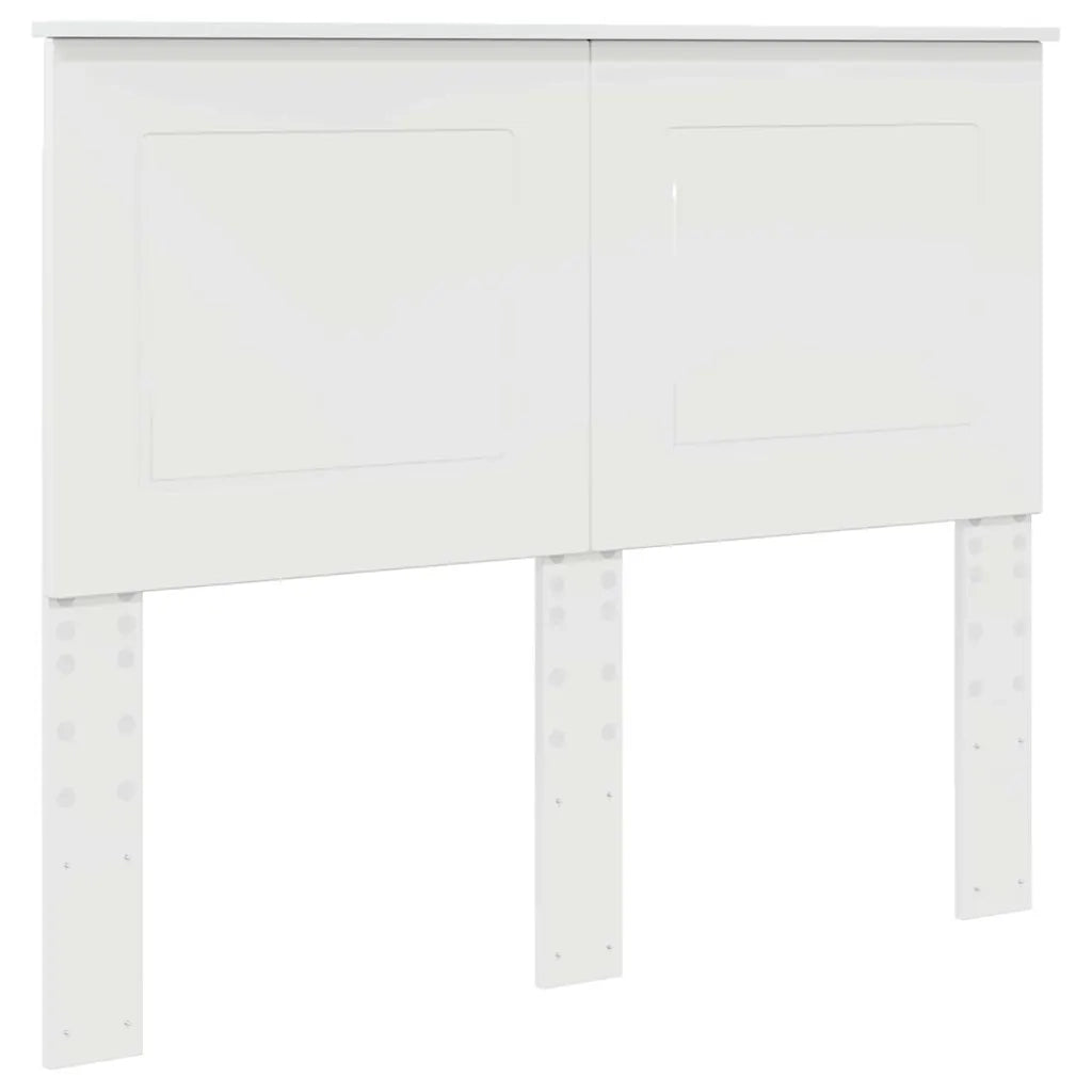 Testiera-Testata-Testiera Decorativa Bianco Lucido 135 cm Legno multistrato 595518