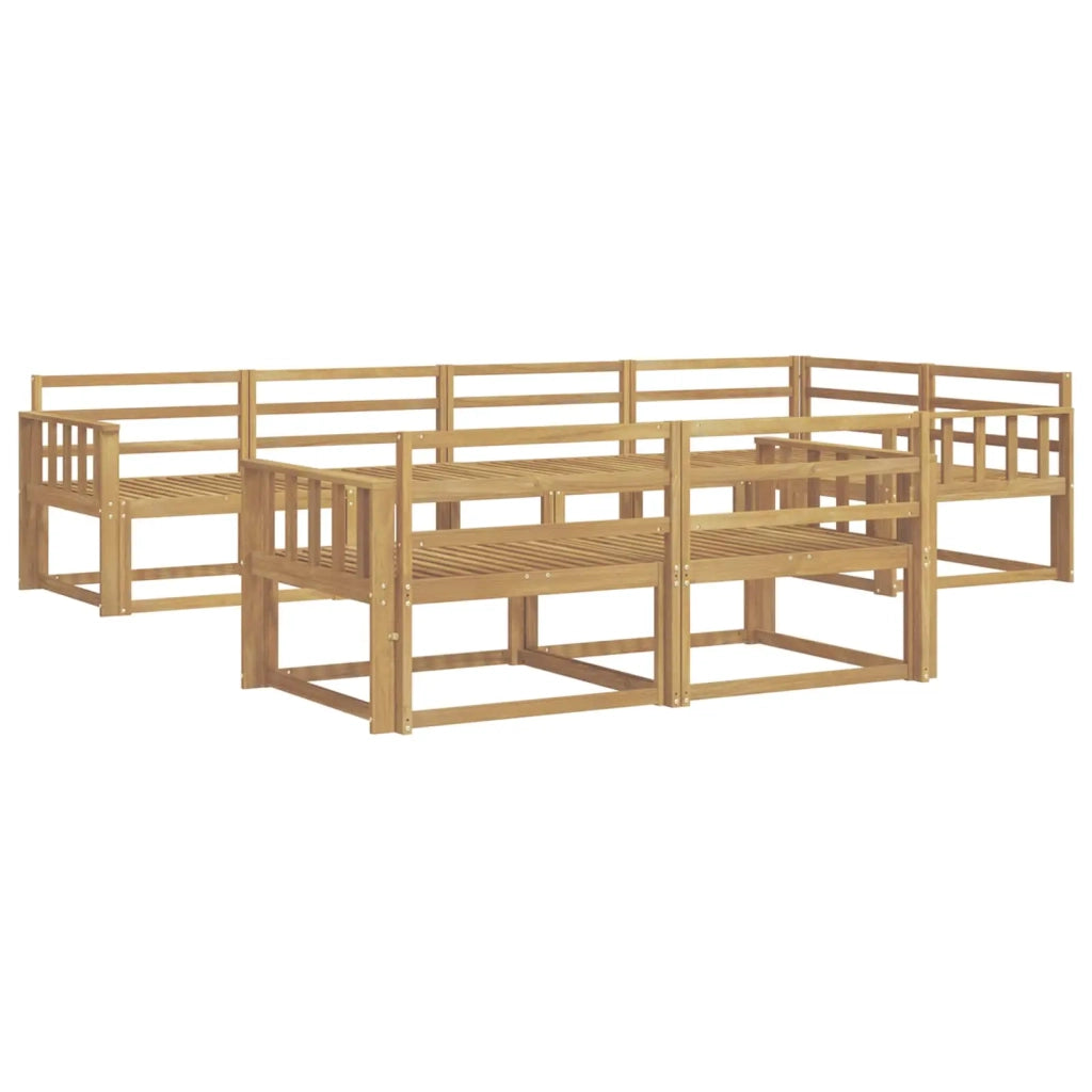 Set di divani da esterno 8 pcs Bianco 327 x 168,5 x 73 cm 3386578