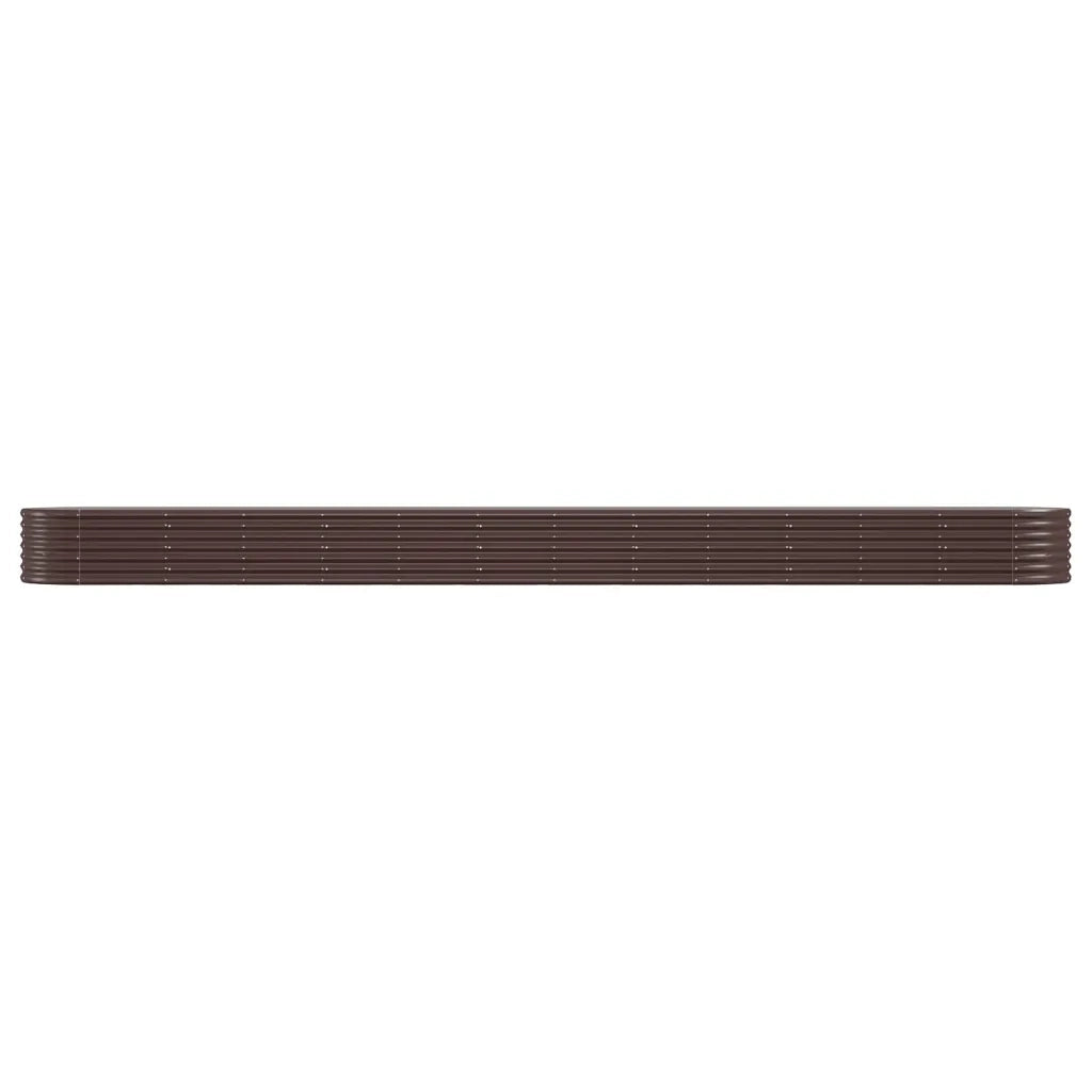 Letto Giardino Acciaio Zincato 512x80x36cm Marrone 318940