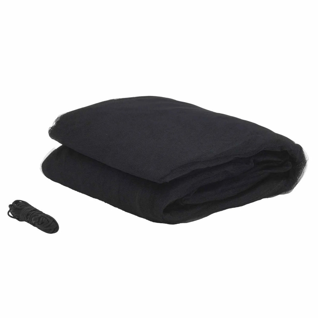 Zanzariera per letto 156 maglia 3 pcs Nero Poliestere 42033573