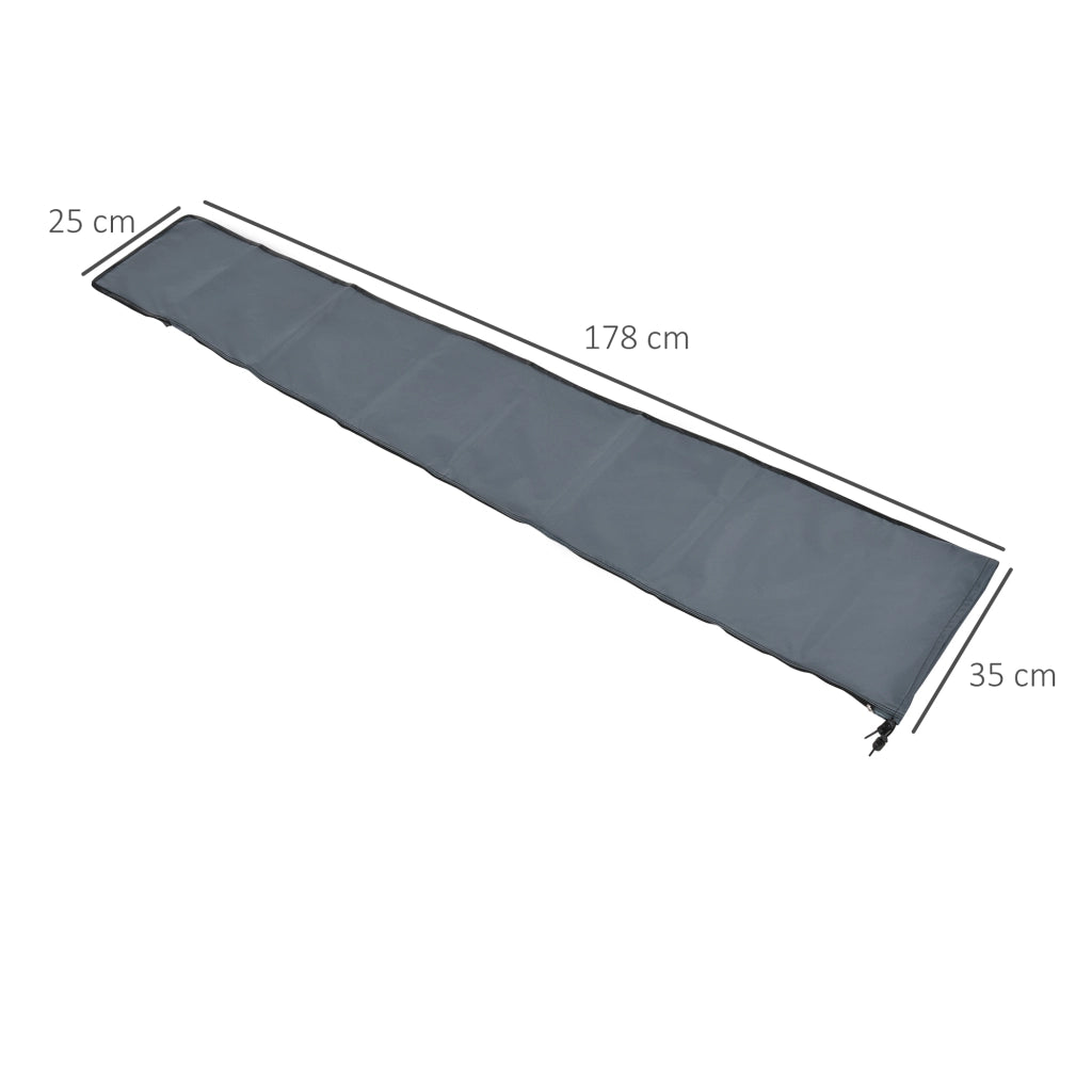 Copertura impermeabile per ombrellone da giardino ¨C zephmum ¨C grigio