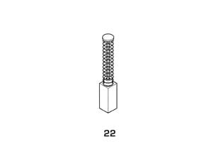 SPAZZOLE A CARBONCINO PER ELETTROUTENSILI MODELLO 22- - AEG 1818 mm.5x8x14/16h. - 8 pezzi