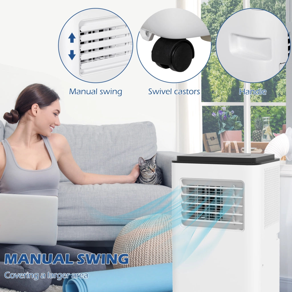 Condizionatore Portatile 10000 BTU 2900W ¨C zephmum ¨C 33x28x70,4 cm Bianco