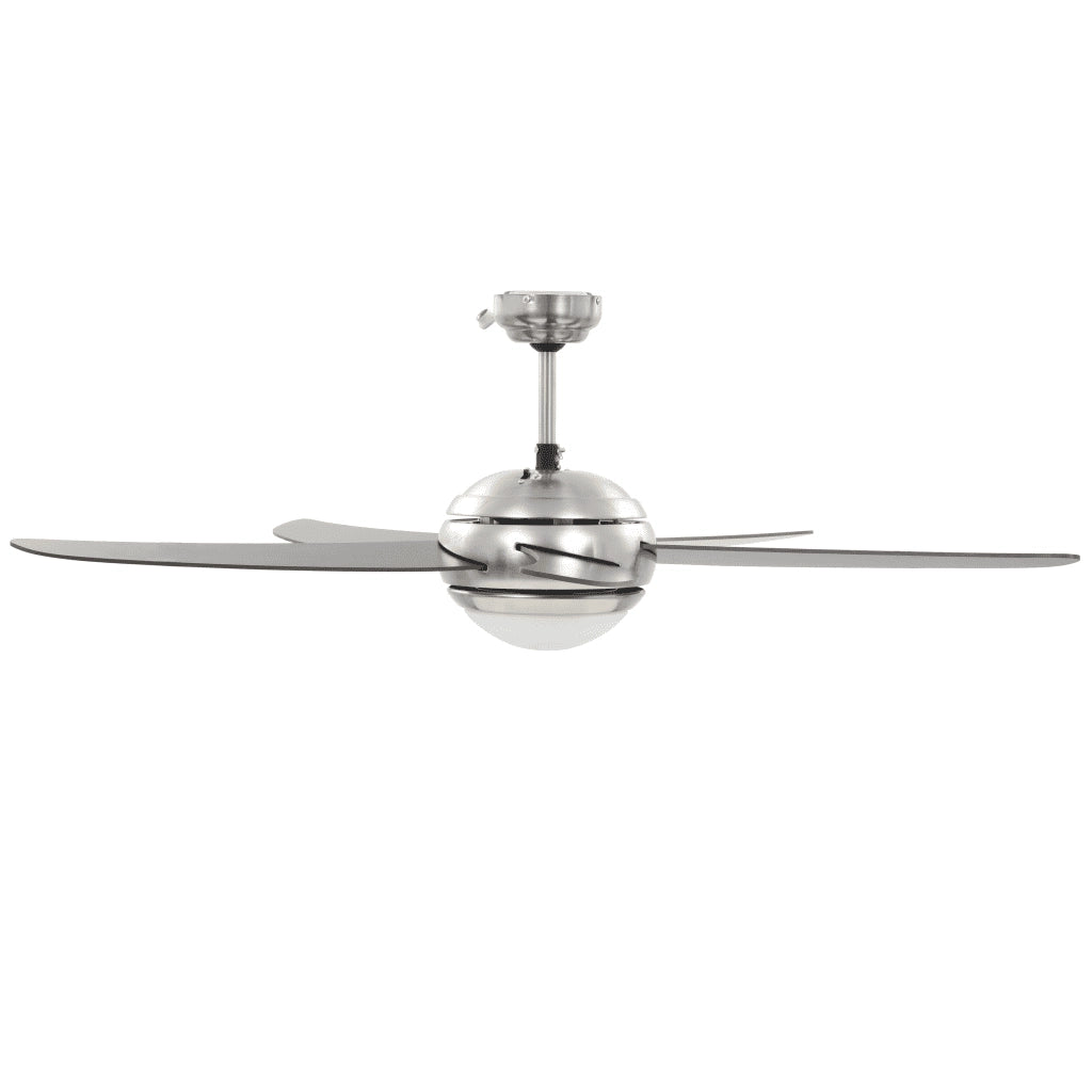 Ventilatore da Soffitto Decorato con Luce 128 cm Marrone CFW4128137