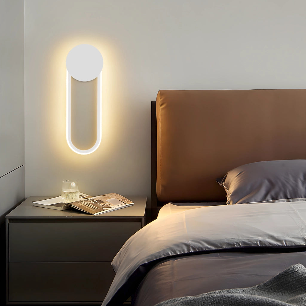 ZMH Applique LED moderna 12w 41cm 3000k bianco caldo minimalista