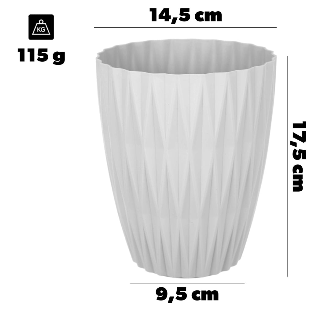 KADAX Doniczka Caro Petit 15 biała 5740-011 K16592