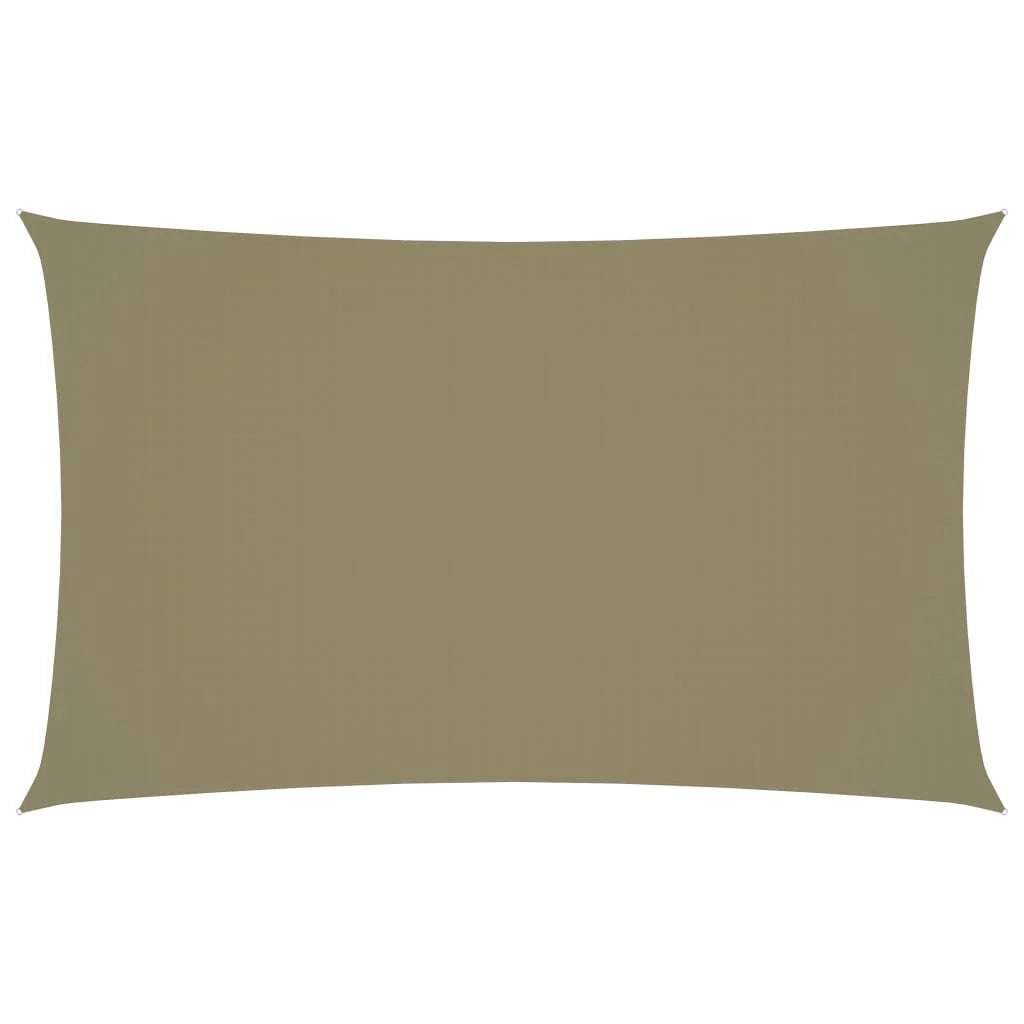Vela ombreggiante/ombrellone rettangolare 3 x 6 m in tessuto Oxford beige 02_0009686