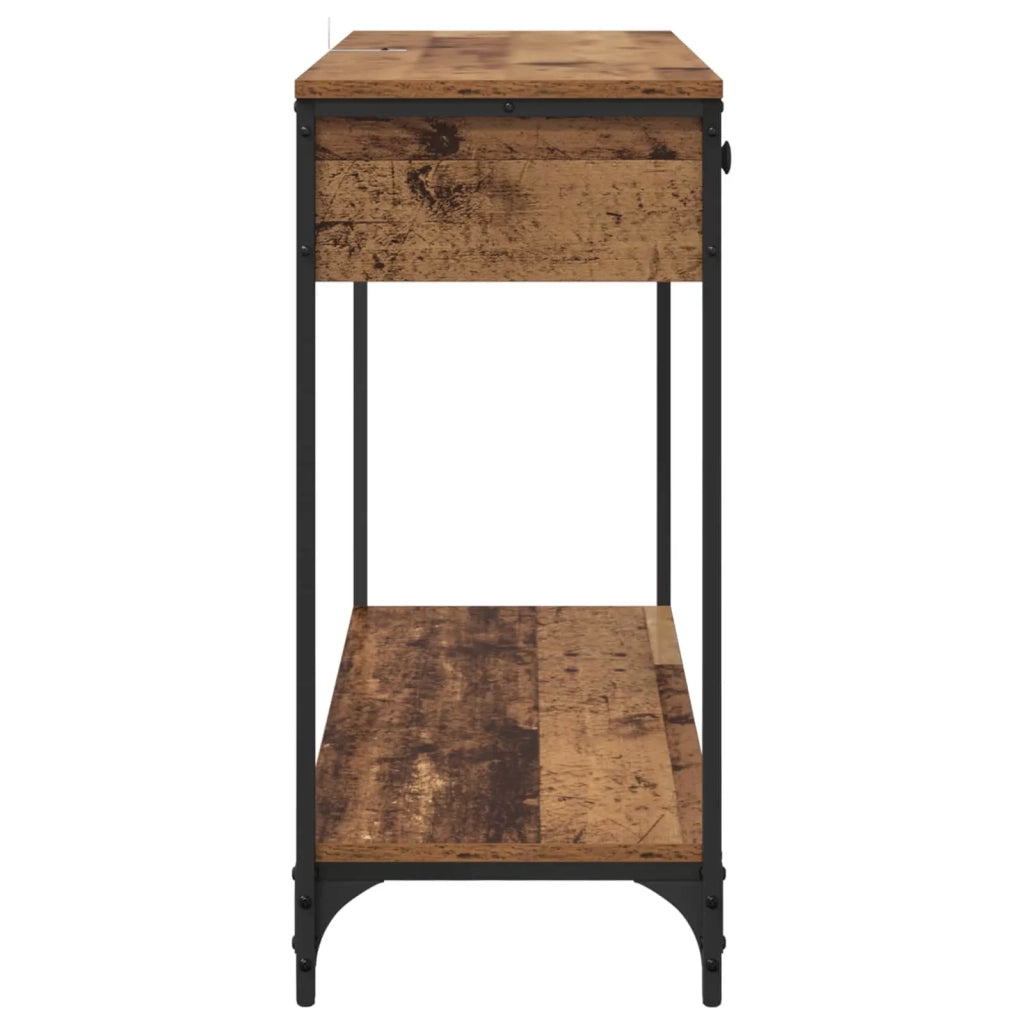 Tavolo Consolle | Tavolo d'Ingresso con cassetto Legno vecchio 100 x 34,5 x 75 cm