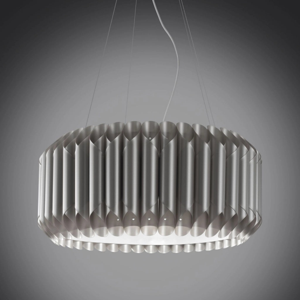 Sospensione 3 Luci Silver in Metallo Cromato Cm. 60 x 31h