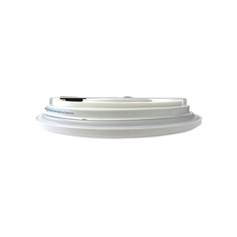 Plafoniera A Led Slim Da Soffitto 20W 220V Bianco Caldo Rotondo Diametro 350mm Ultrapiatta
