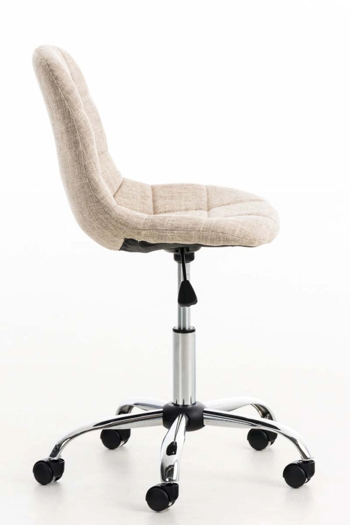 Sedia da ufficio Emil tessuto crema