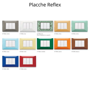 Placca classica 4 moduli serie plana vimar 14654 *** colore bianco, confezione 1