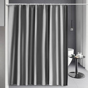 Douchegordino impermeabile all'umidità - accessorio per la stanza da bagno con 12 ganci - Grigio - 180 x 200 cm Douchegordino