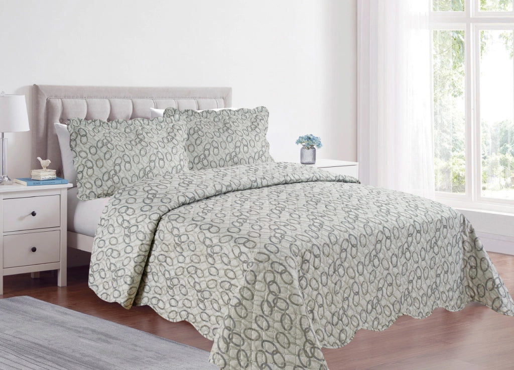 Copriletto Trapuntato Quilt Estivo Piumino 100gr/mq Disegno Pinsonic Aria - 1 Piazza e Mezza - Aria