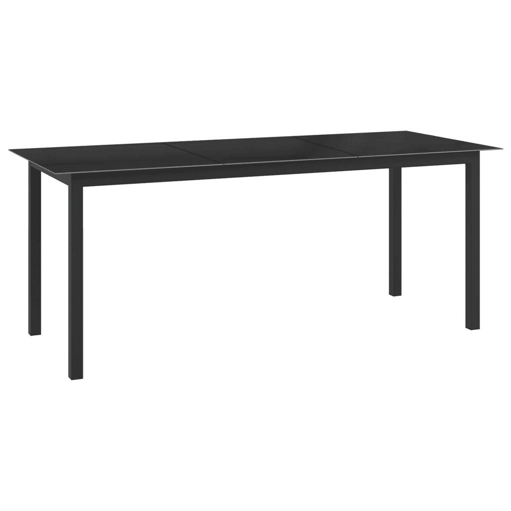 Set Mobili da Pranzo per Giardino 9 pz in Alluminio Antracite cod mxl 42374