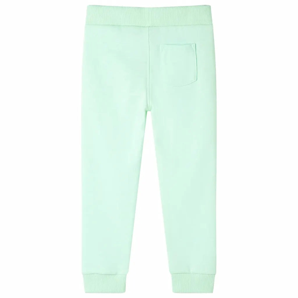 Pantaloni Tuta per Bambini Verde Brillante 140 CFW2406086