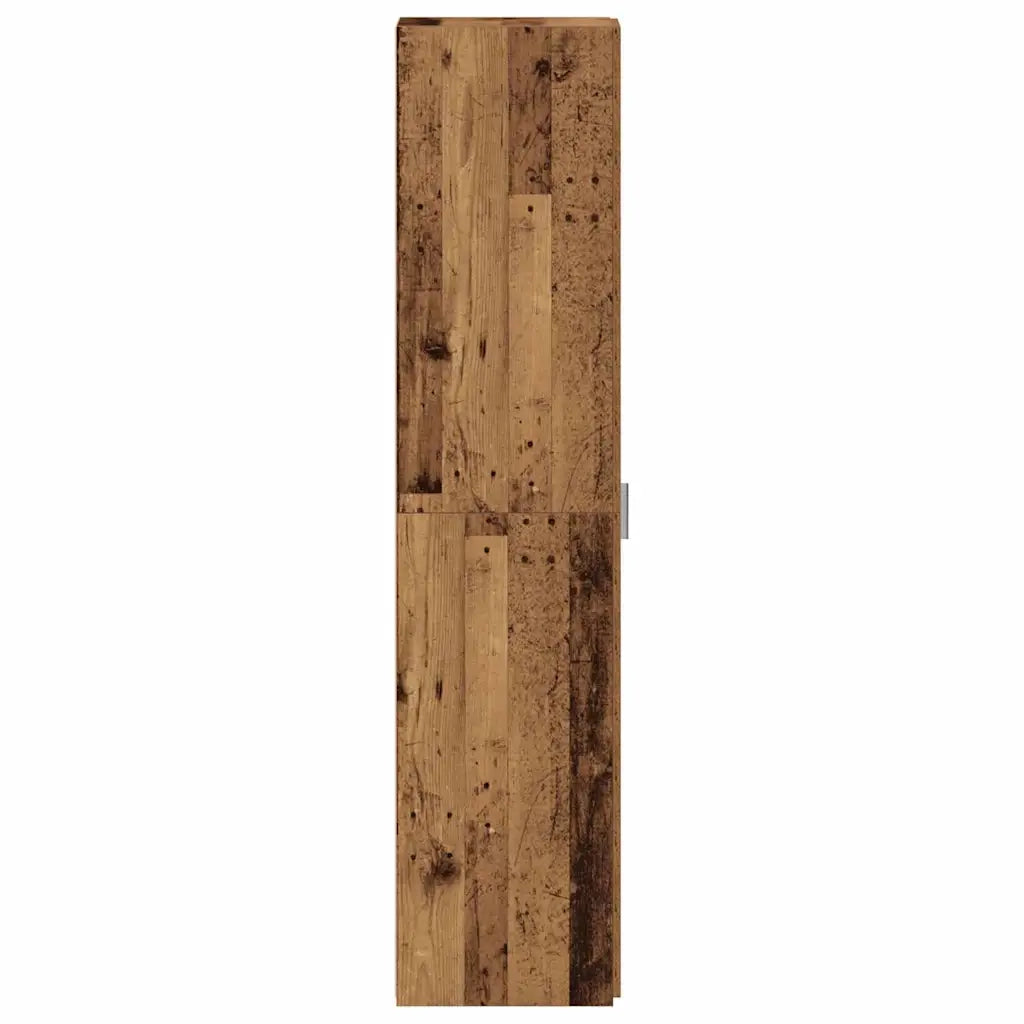 Credenza 2 pz-Set di 2 Buffet-Armadio da cucina Legno vecchio 30 x 42,5 x 185 cm