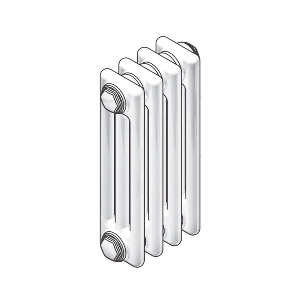 RADIATORE TUBOLARE IN ACCIAIO 3 COLONNE ZEHNDER CHARLESTON MOD. 3067- 4 Elementi- ZEHND- pezzi 1