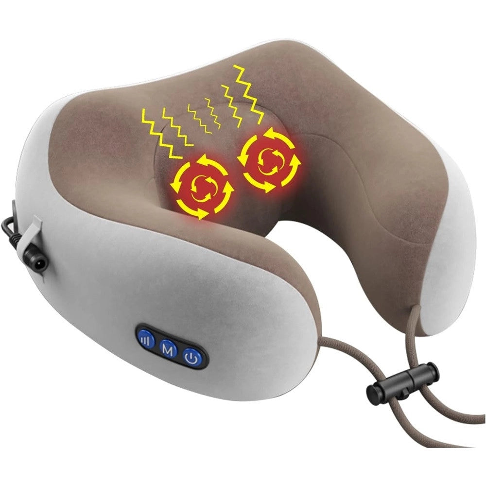 Trade Shop - Massaggiatore Elettrico Massaggio Cervicale Spalla Cuscino Massaggiante Relax Muscolare -