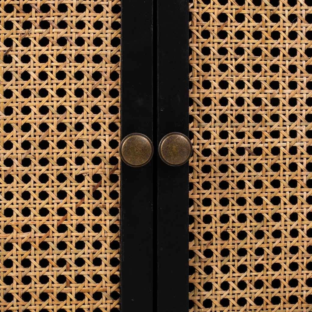 Credenza in legno nero 106x36x73