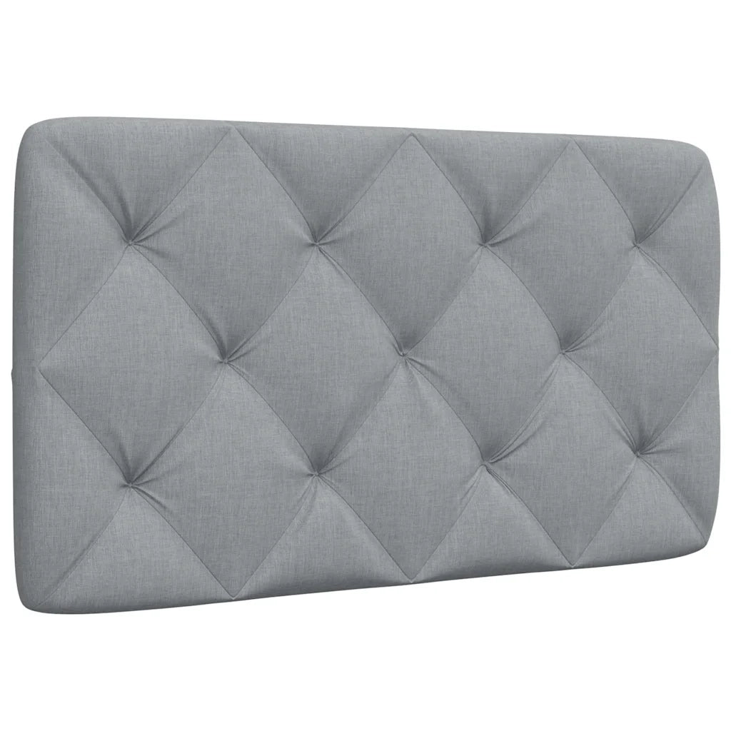 Cuscino Testiera Grigio Chiaro 90 cm in Tessuto