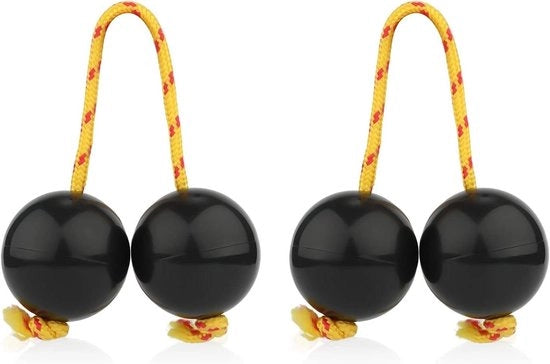 Set di Kashaka Shakers da 2 pezzi - Percussione ritmica per bambini e adulti - Handpercussione per feste e lezioni di musica - Nero