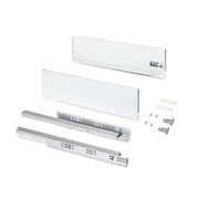 Cassetto esterno Protone 30kg, guide di estrazione totale con una chiusura soft, altezza 131mm, profondità 500mm, Acc..