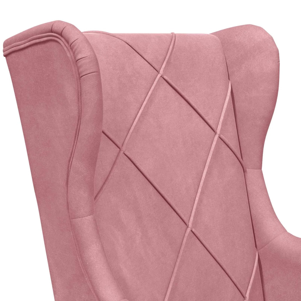 Poltrona | Sedia Relax Rosa Velluto