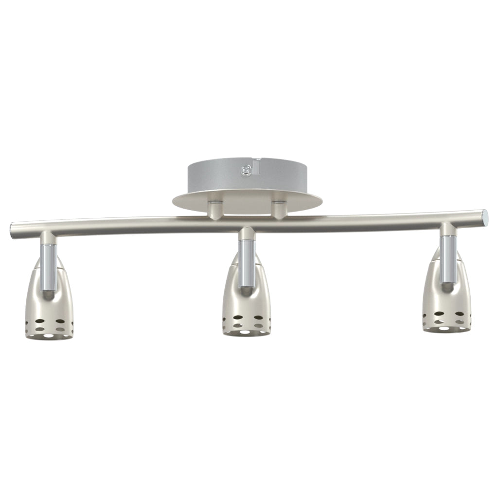 Faretto da soffitto 3 vie regolabile Nichel opaco GU10