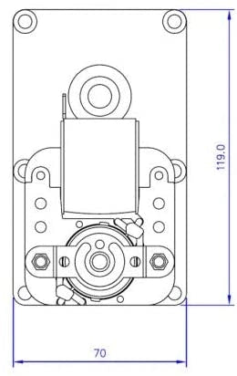 Motoriduttore Mellor stufa pellet 1,3 Rpm Albero 9,5 mm FB1192 FB1392