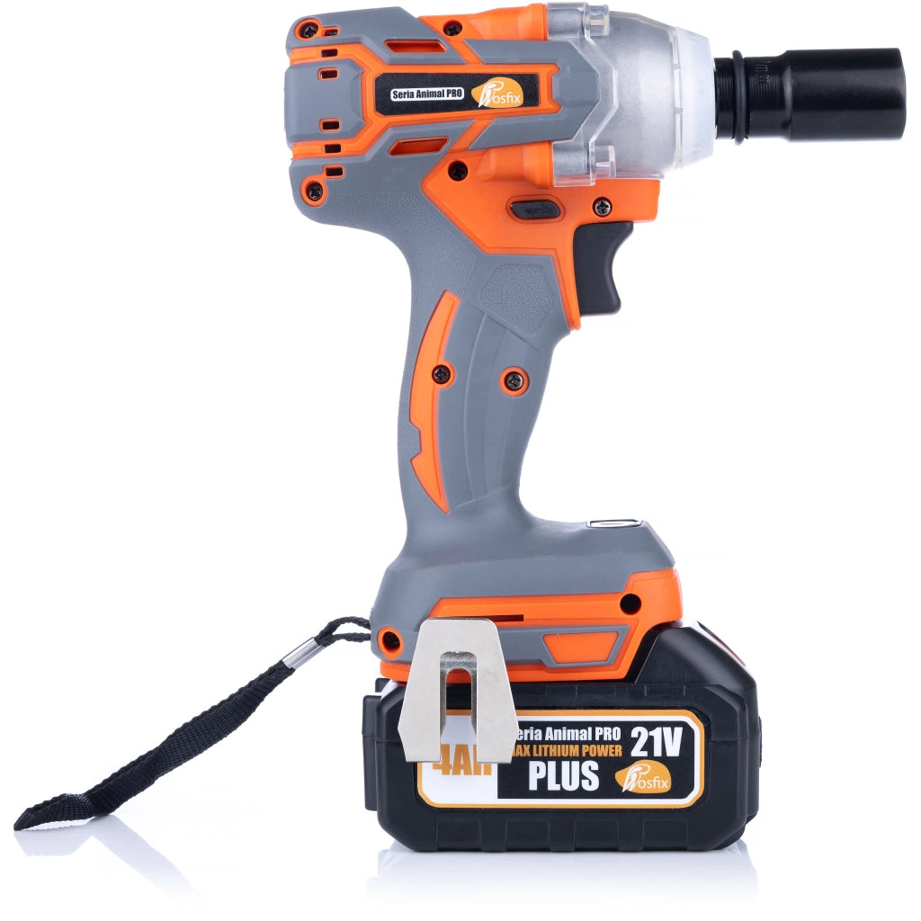 Chiave a Impulsi a Batteria 21V Rosfix Orange Doberman – 350 Nm, 2x Batterie 4Ah, Set Accessori | Alta Potenza e Durata
