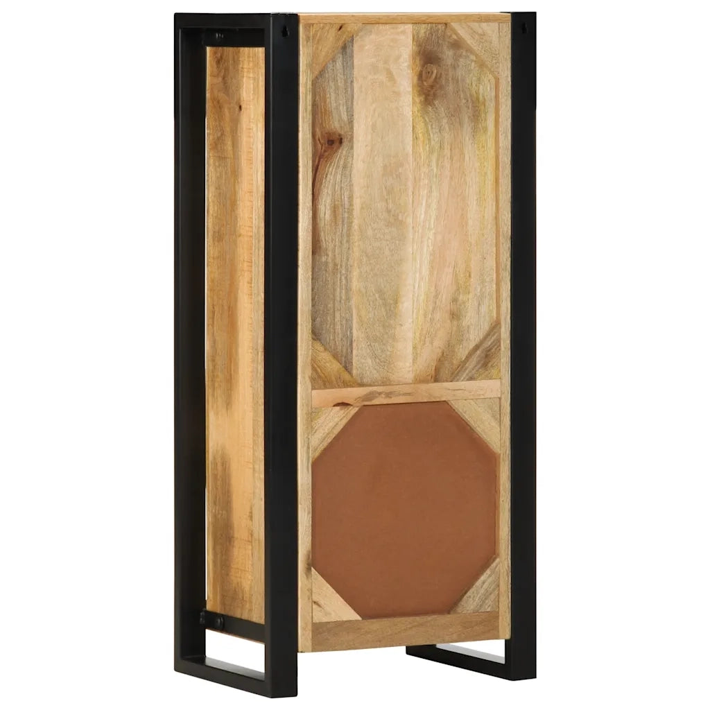 Mobiletto da Bagno 40x30x90 cm Legno Massello Mango Grezzo