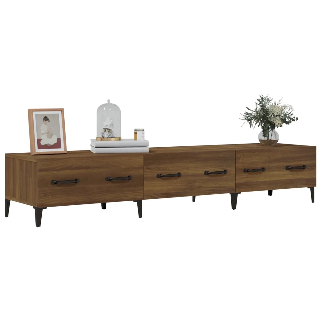 Mobile TV Rovere Marrone 150x34,5x30 cm in Legno Multistrato 817512