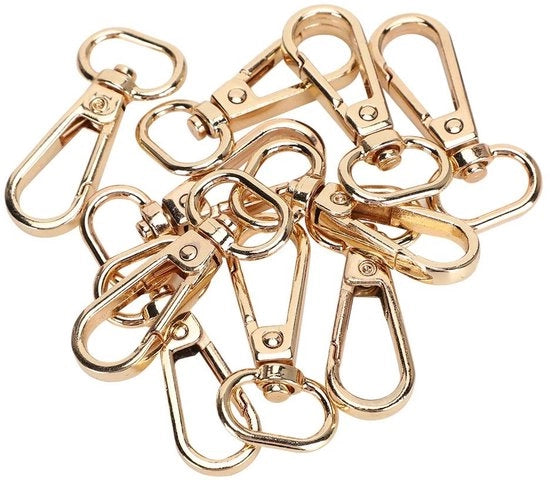 10 Haken per Karabina in Acciaio Inossidabile - Accessorio per Chiave - Leggero e Pratico