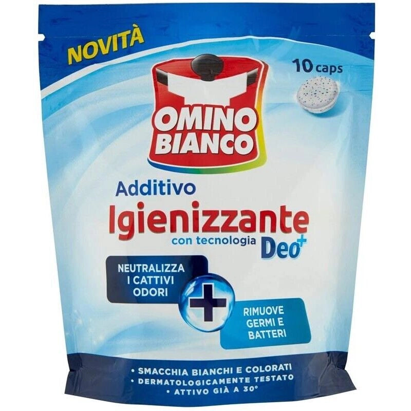 SET 3 CONFEZIONI DI OMINO BIANCO IDROCAPSULE IGIENIZZANTE 10 CAPS