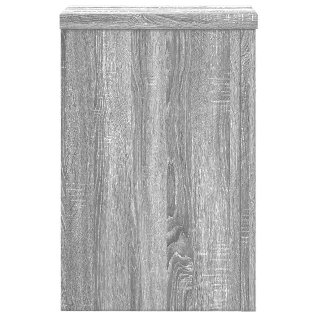 Supporti per Piante 2 pz Grigio 20x20x30 cm in Multistrato 852902