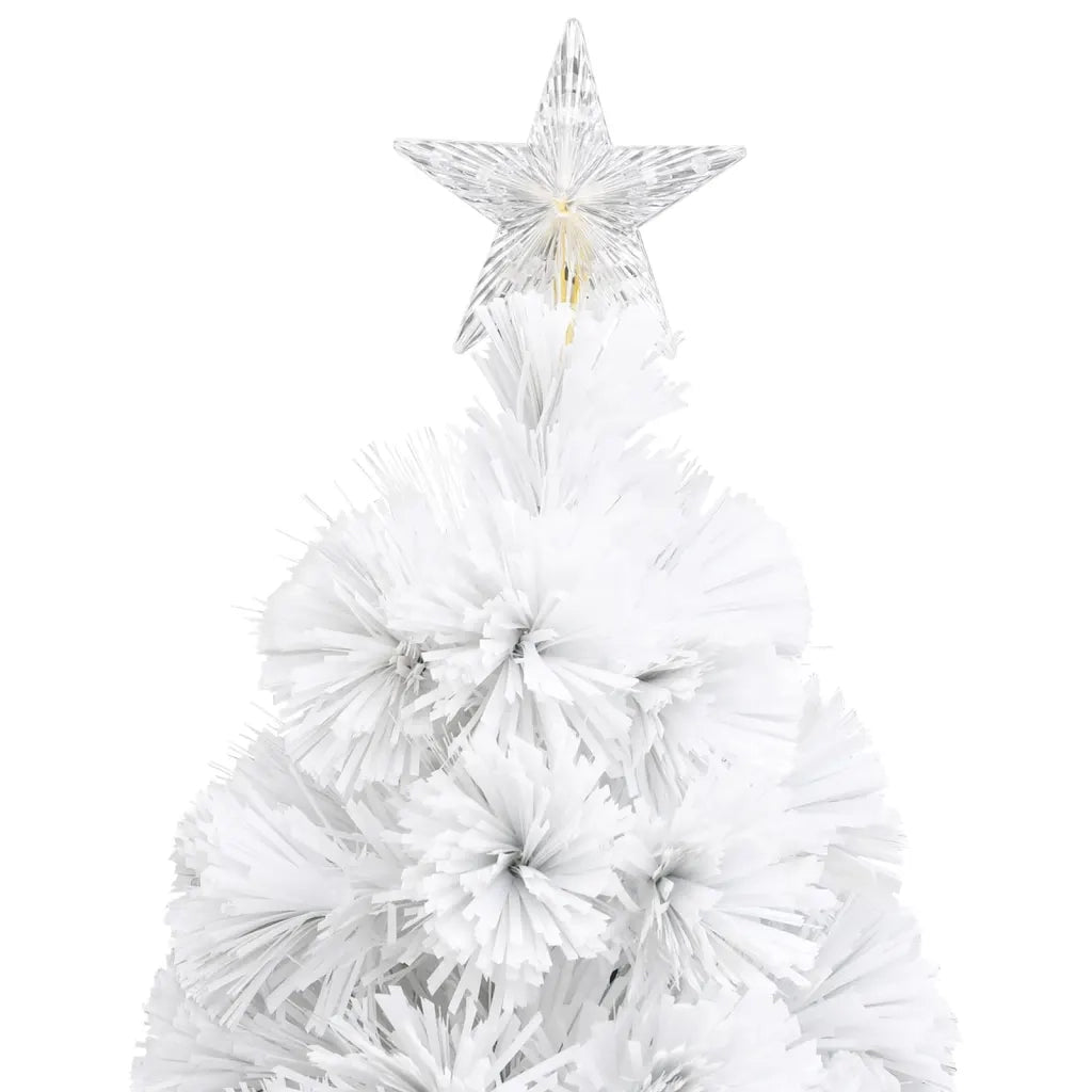 Albero Natale Preilluminato Bianco 64 cm in Fibra Ottica 328448