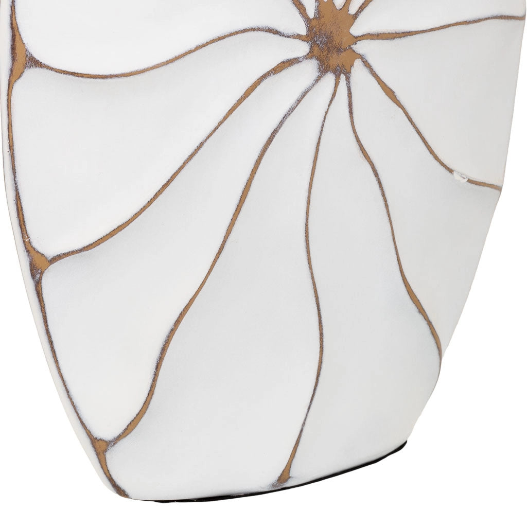 Vaso in poliresina bianca 27x8x39,5h
