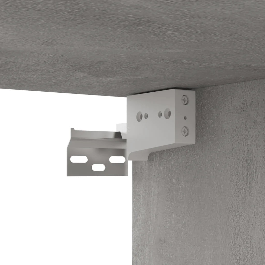 Mobile Porta TV Grigio Cemento 80x30x30 cm in Legno Multistrato 801476