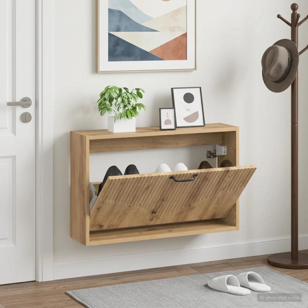 Mobiletto per Scarpe da Muro HOORN 71 x 17 x 43 cm 897294