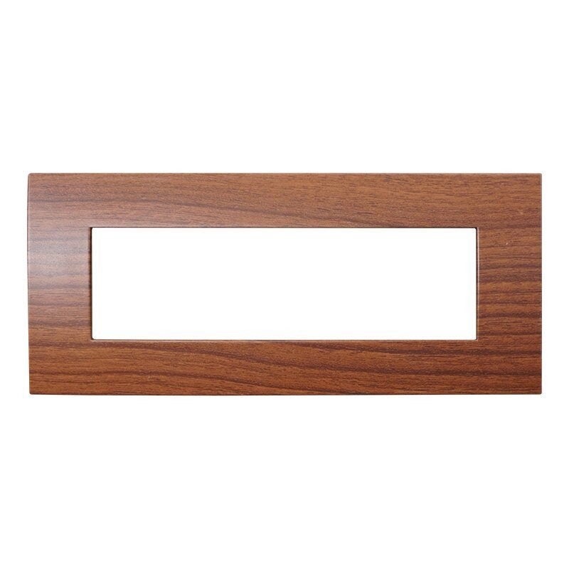 Placca Plastica Serie Venus 7P Colore Radica Compatibile Con Vimar Arke