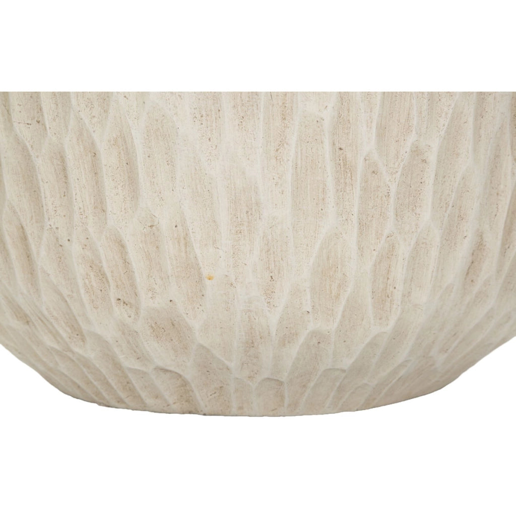 Vaso Decorativo VKH824, Beige, Poliresina, 35x35x32,5 cm