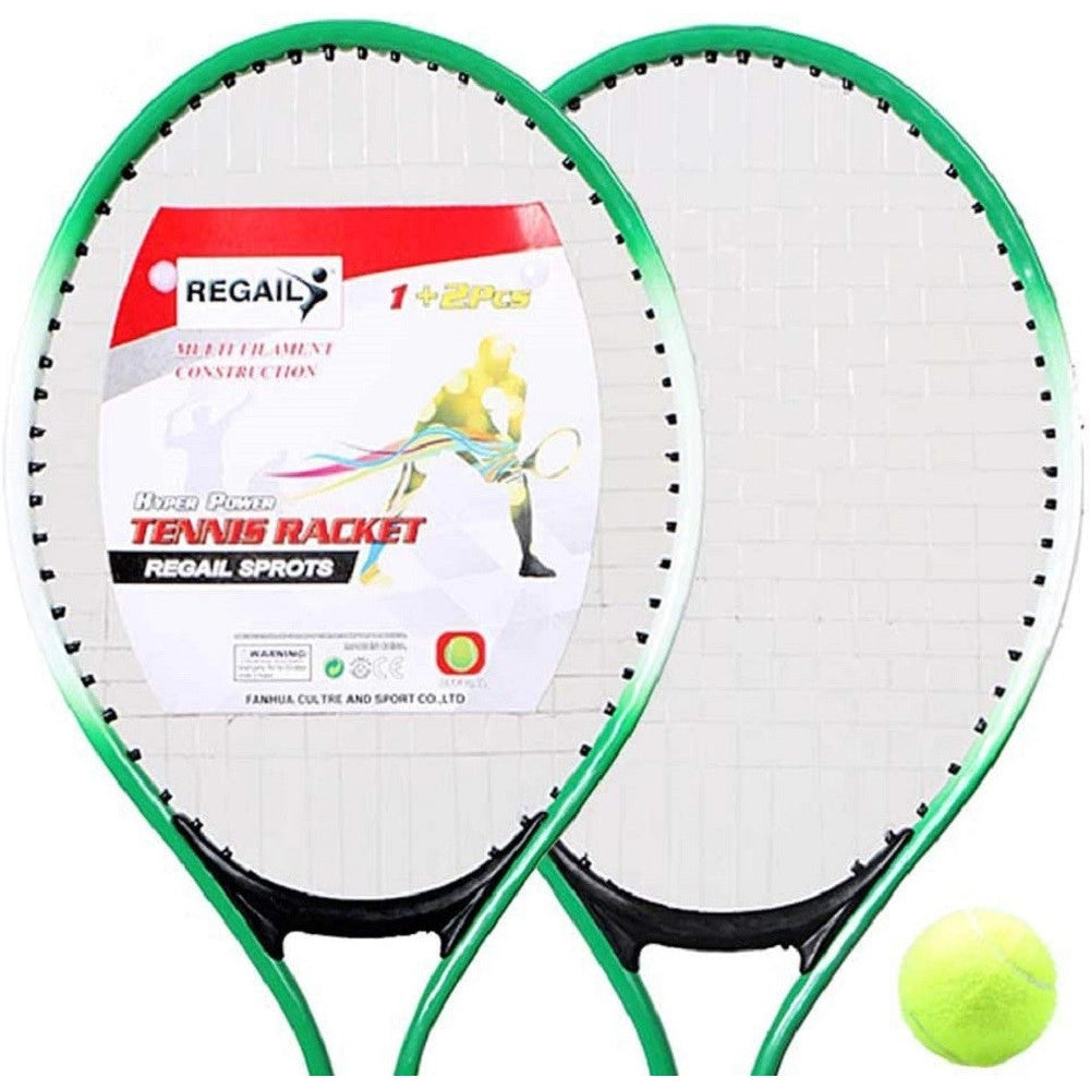 Trade Shop - Racchette Da Tennis Per Bambini Ferrolega Forte Stabilità Con Borsa Palla Tennis -