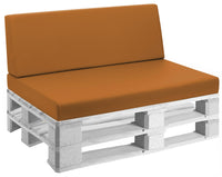 Cuscini per Pallet 120x80 cm Seduta e Schienale in Similpelle Mariotti Reforma Arancione